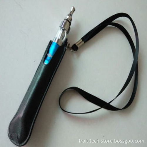 2014 Factory price lanyard leather bag for e-cigs